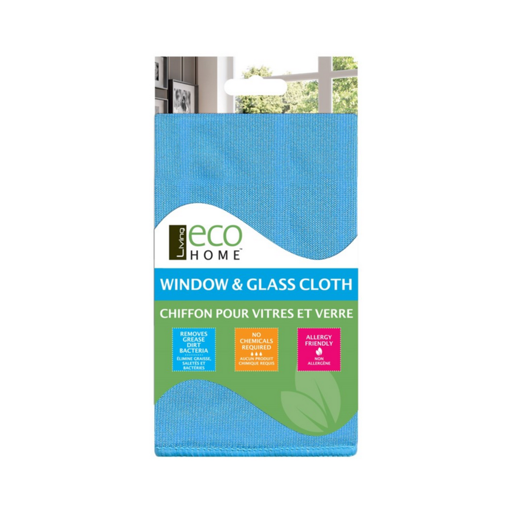 ECO HOME Window / Glass Cloth - Blue