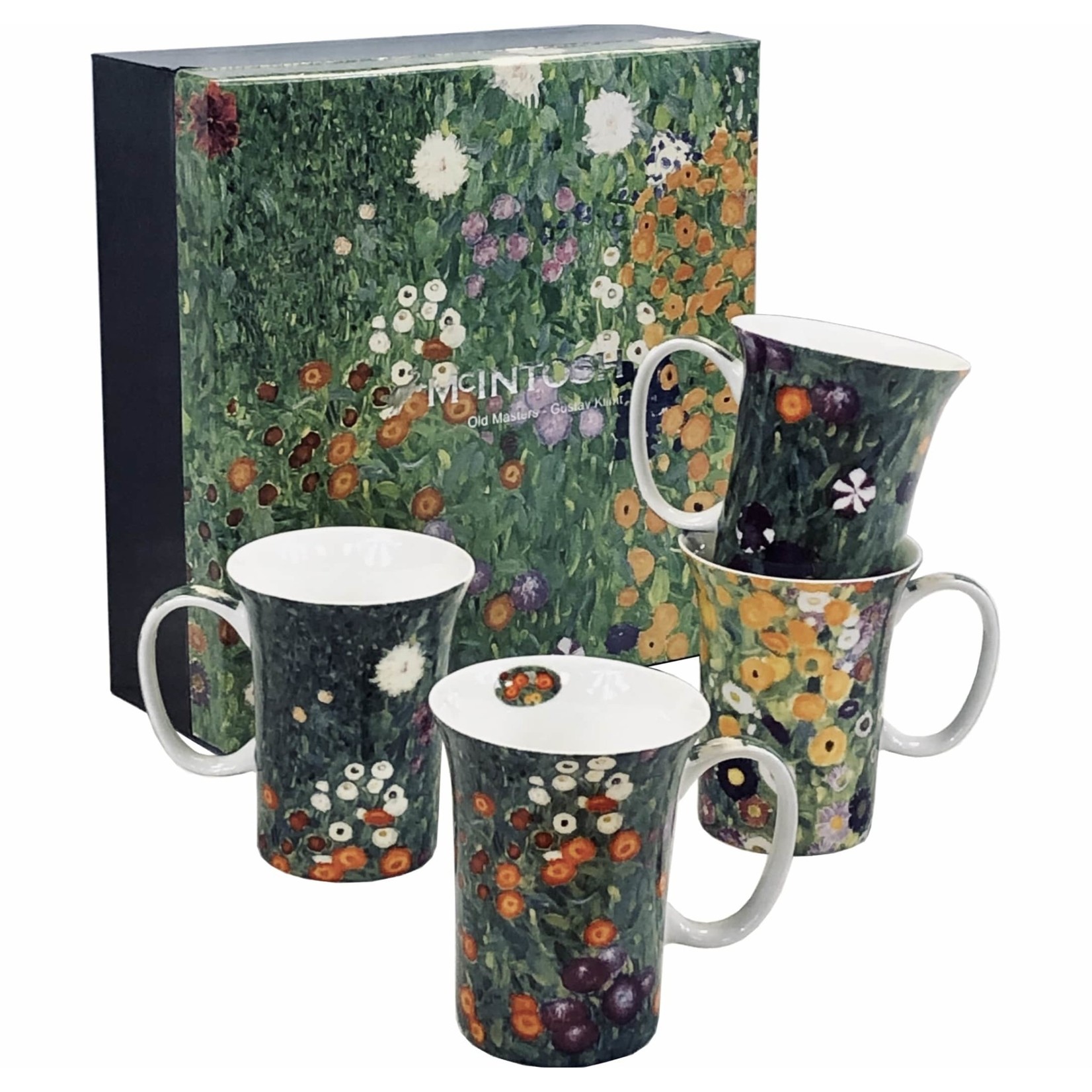 MCINTOSH MCINTOSH Klimt Flower Garden Mugs S/4