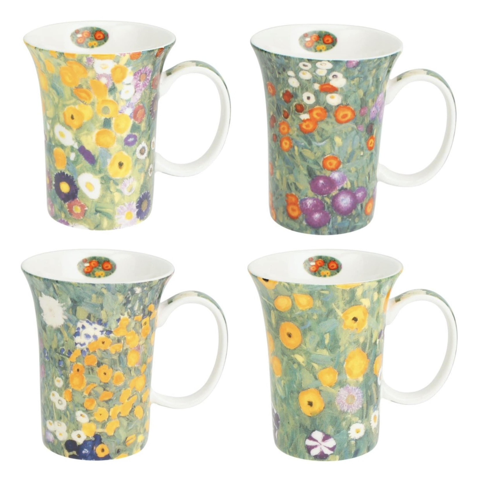 MCINTOSH MCINTOSH Klimt Flower Garden Mugs S/4