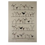 RAIN GOOSE RAIN GOOSE Oyster Catcher Tea Towel - Taupe