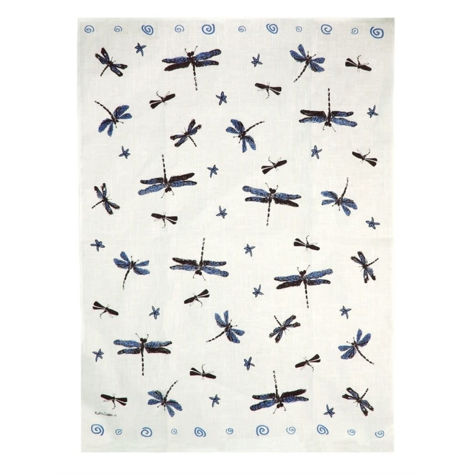 RAIN GOOSE RAIN GOOSE Dragonfly Tea Towel - Blue
