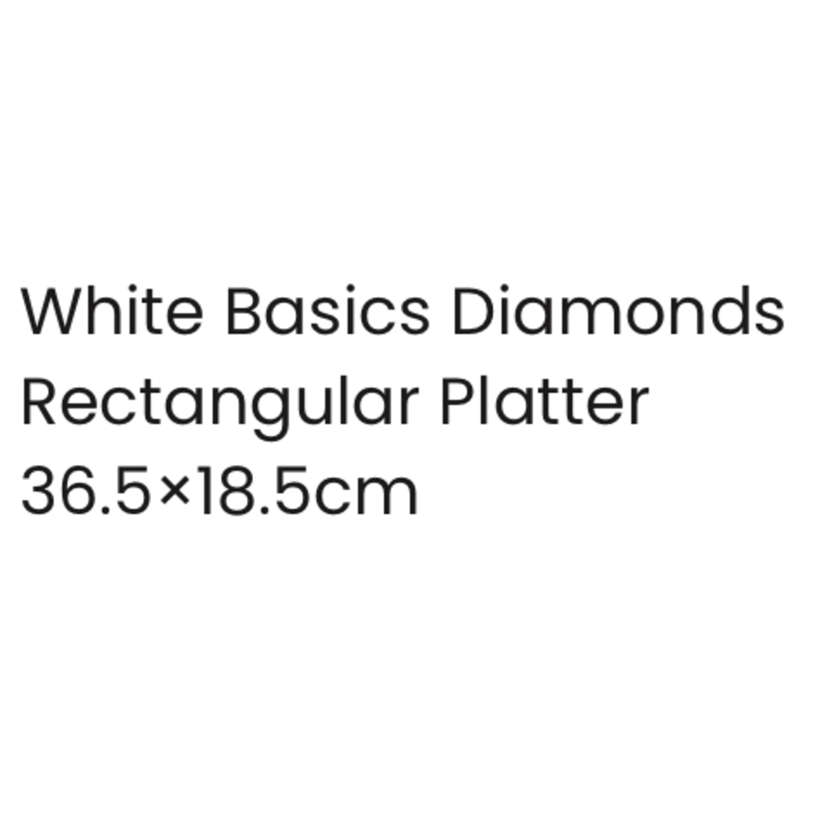 MAXWELL WILLIAMS MAXWELL WILLIAMS Diamond Rectangular Platter Medium