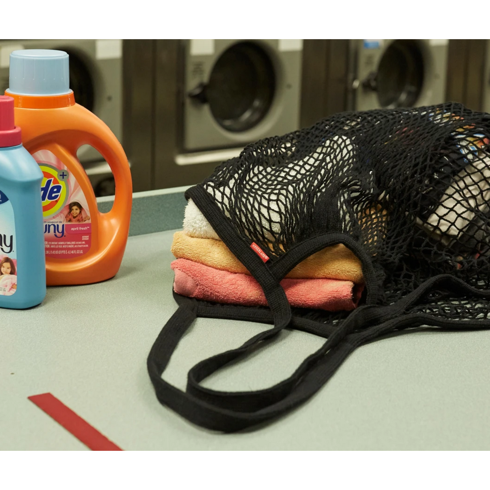 KIKKERLAND KIKKERLAND Cotton Net Carry-All Bag XL - Black DNR