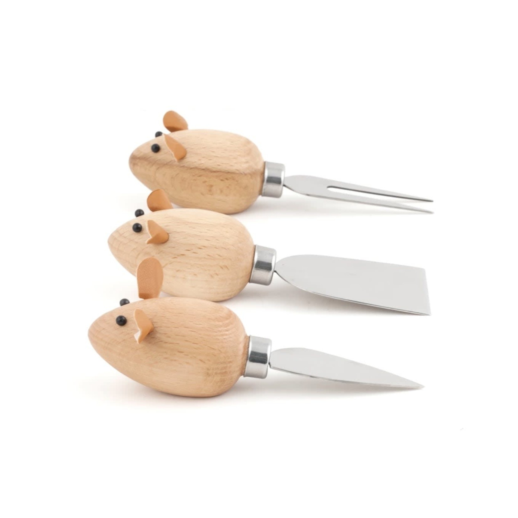 KIKKERLAND KIKKERLAND Cheese Knives Mice S/3