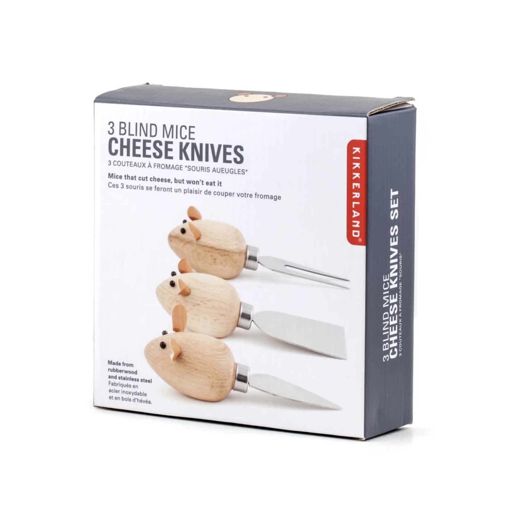 KIKKERLAND KIKKERLAND Cheese Knives Mice S/3