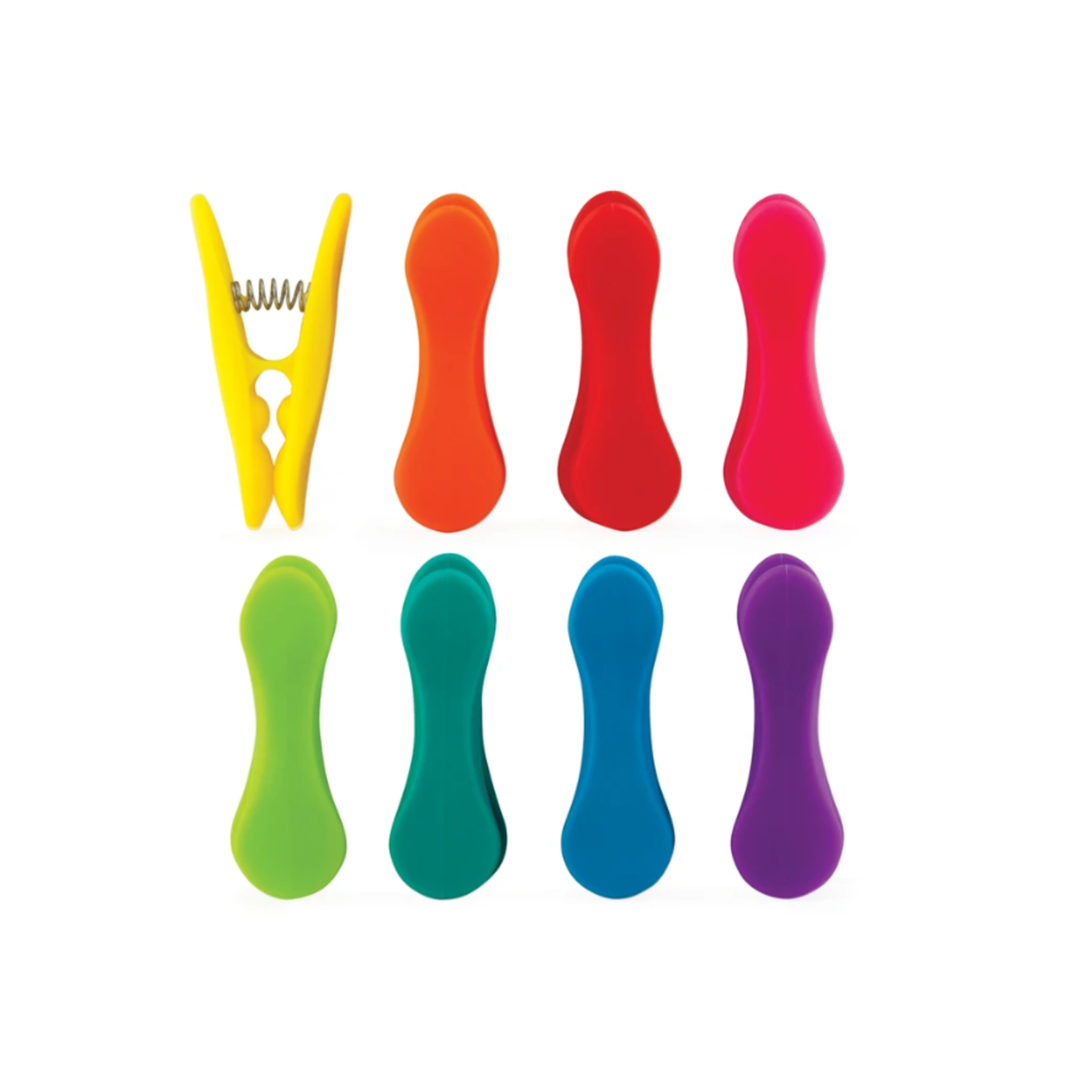 KIKKERLAND KIKKERLAND Bag Clips S/8 - Rainbow