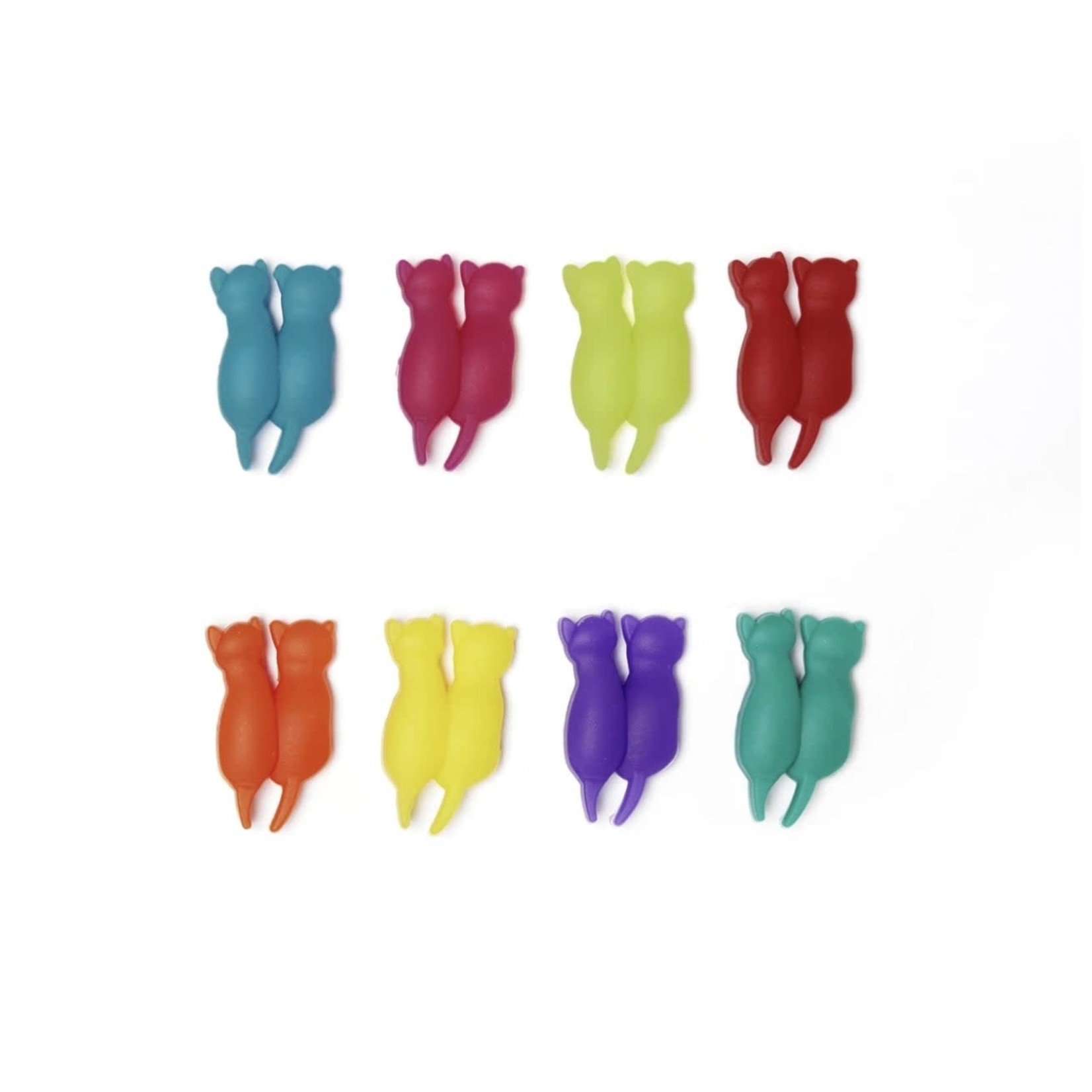 KIKKERLAND KIKKERLAND Cat Drink Markers S/6 - Rainbow