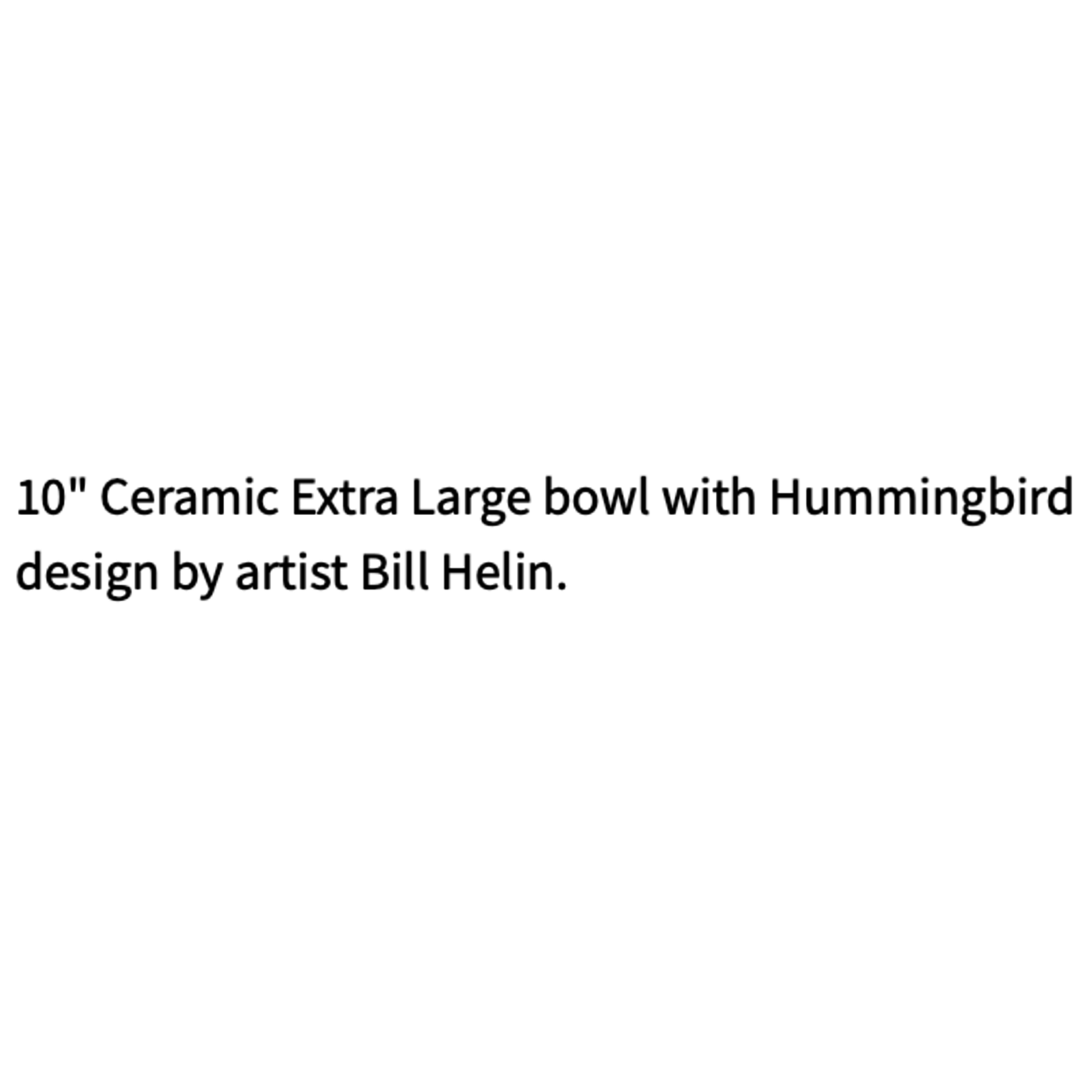 PANABO BILL HELIN Hummingbird Bowl Extra Large 26cm