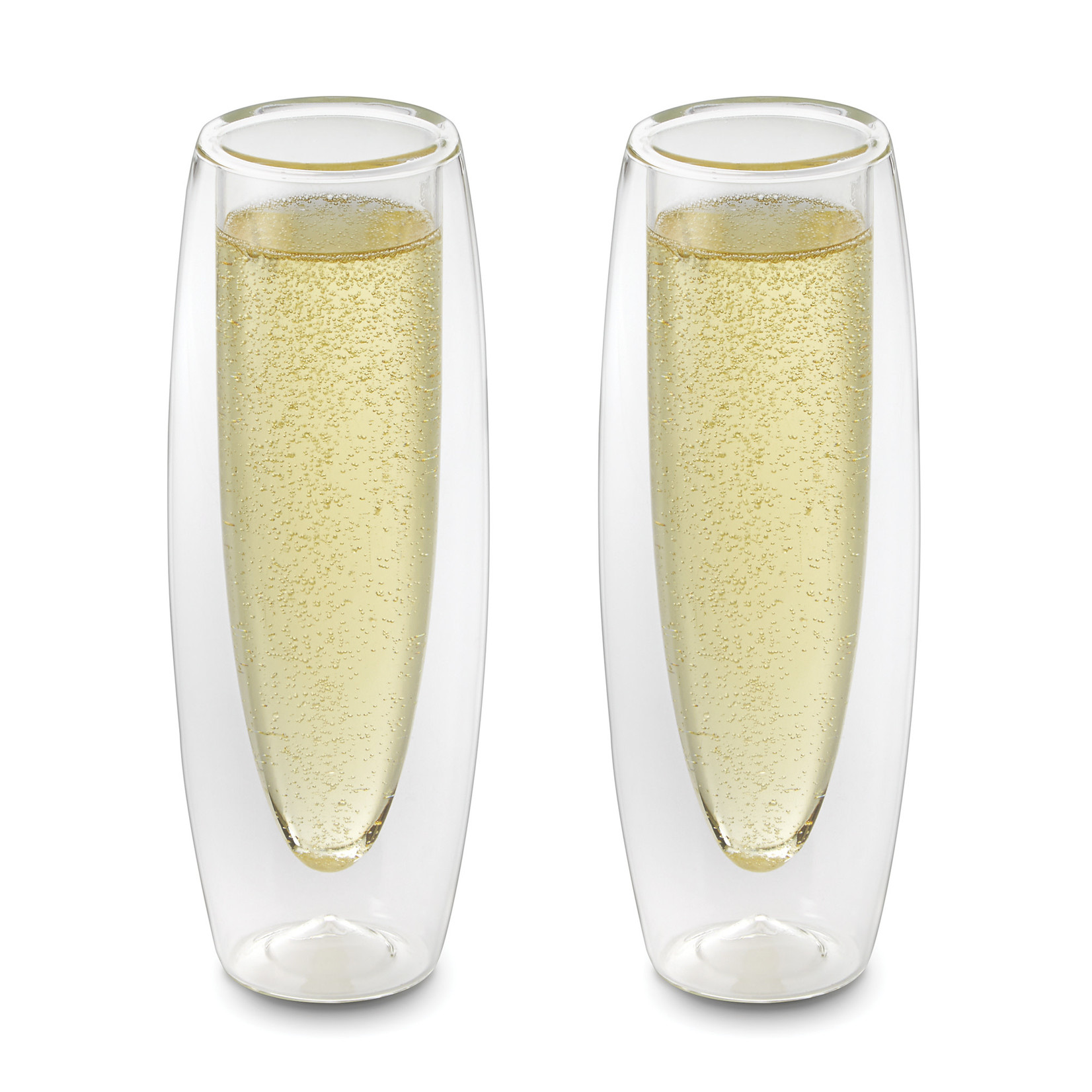 ANCHOR OUTSET Double Wall Champagne S/2 6oz