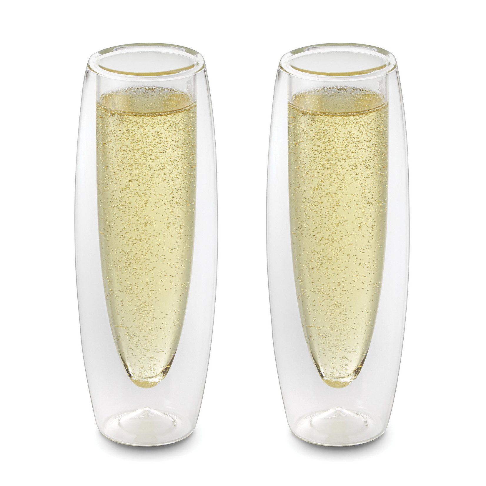 ANCHOR OUTSET Double Wall Champagne S/2 6oz