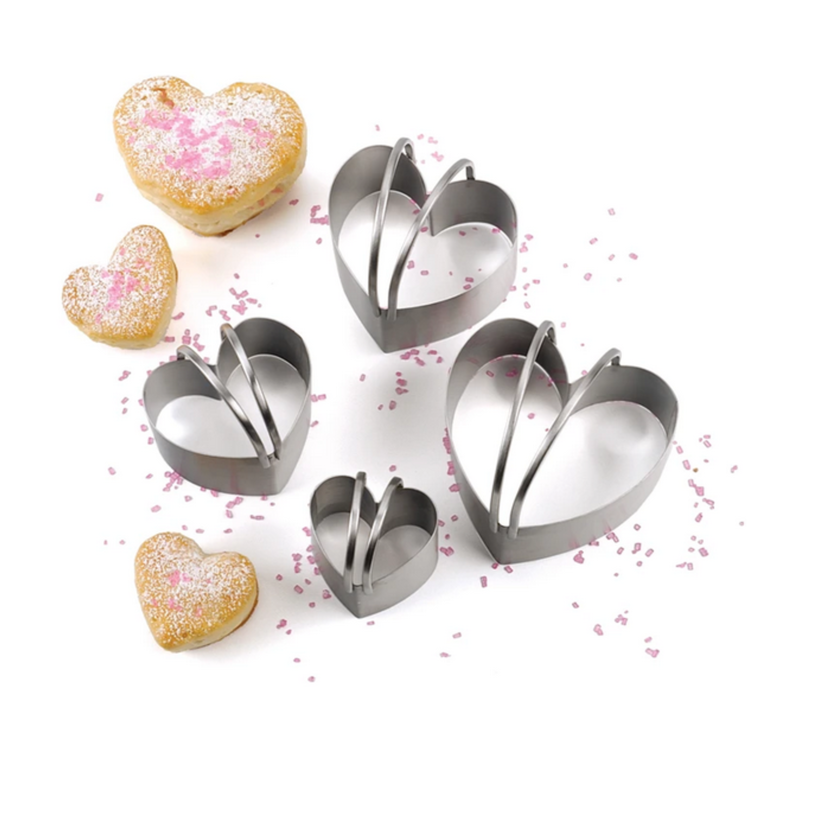 RSVP RSVP Heart Biscuit Cutter S/4