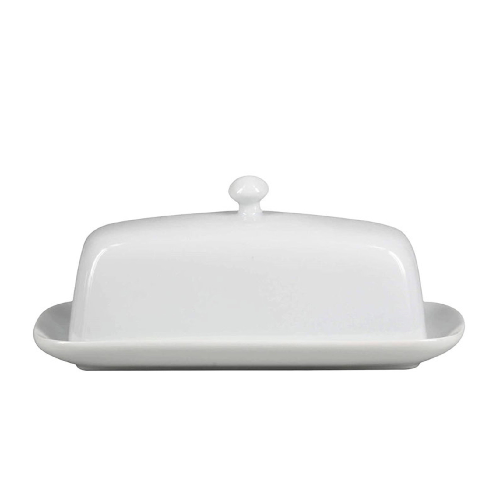 BIA Butter Dish with Cover 20cm - White