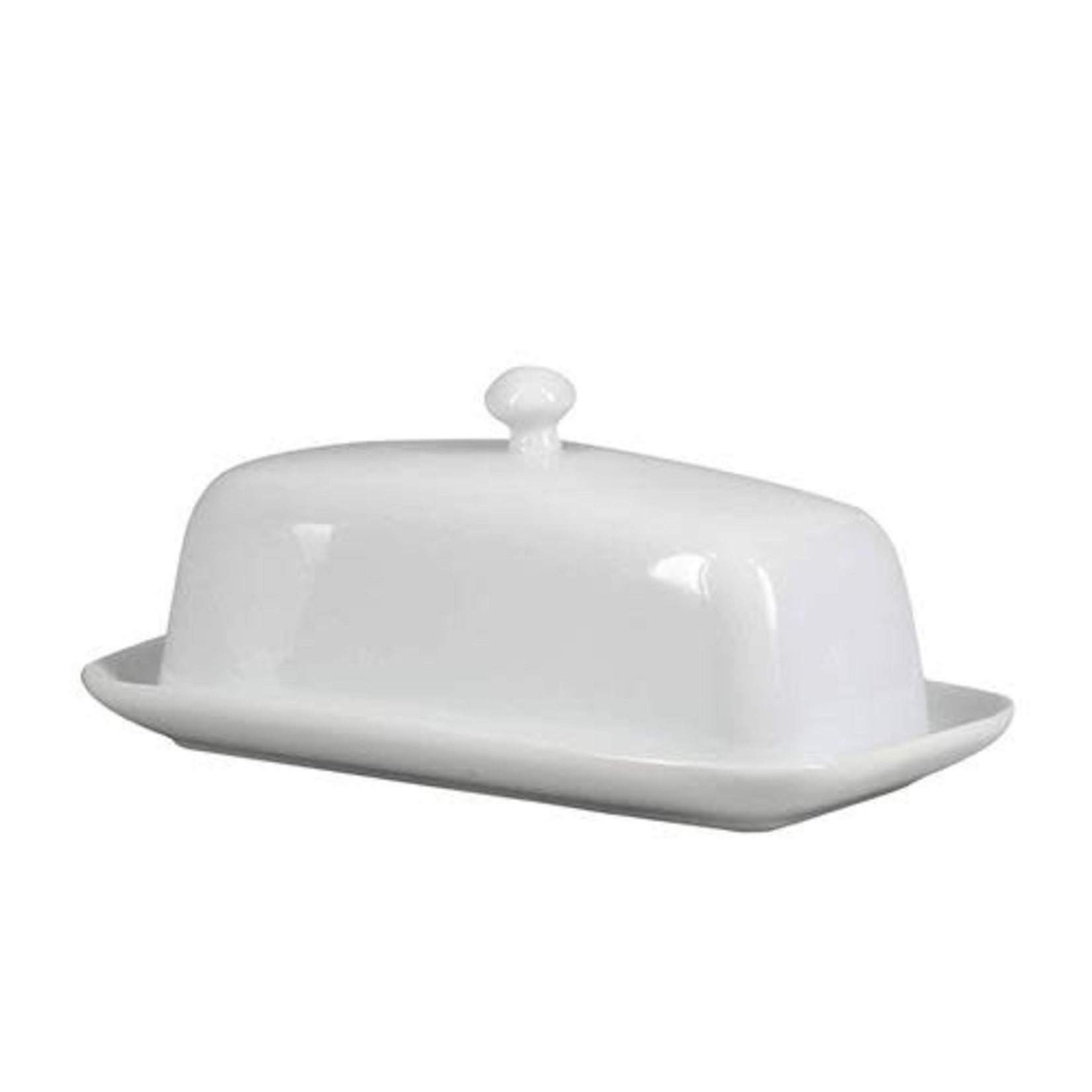 BIA Butter Dish with Cover 20cm - White