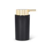 ABBOTT ABBOTT Cylinder Soap Pump - Matte Black & Gold DNR