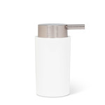 ABBOTT ABBOTT Cylinder Soap Pump - Matte White & Silver