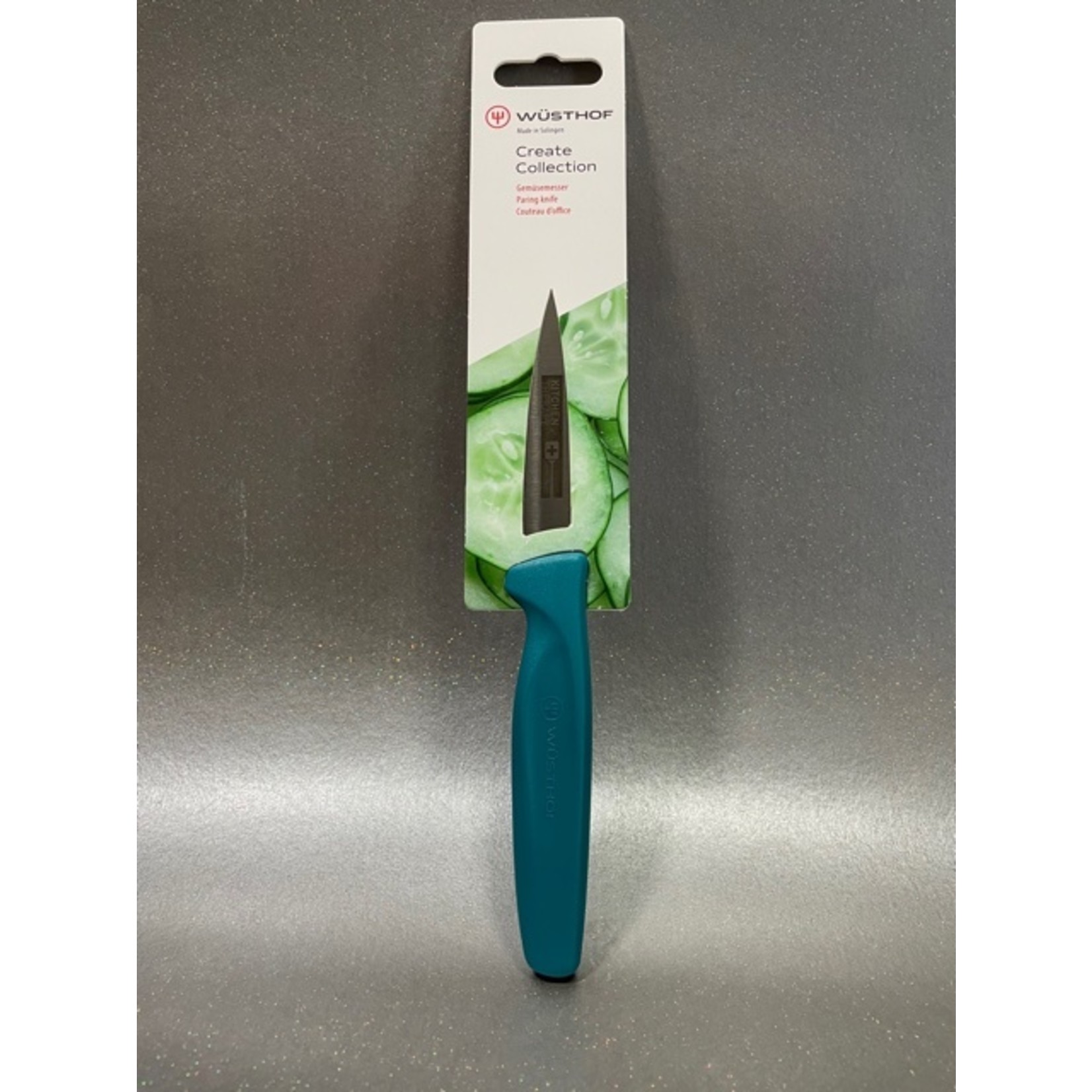 WUSTHOF WUSTHOF Kitchen Therapy Sheepsfoot Paring Knife  3" - Teal