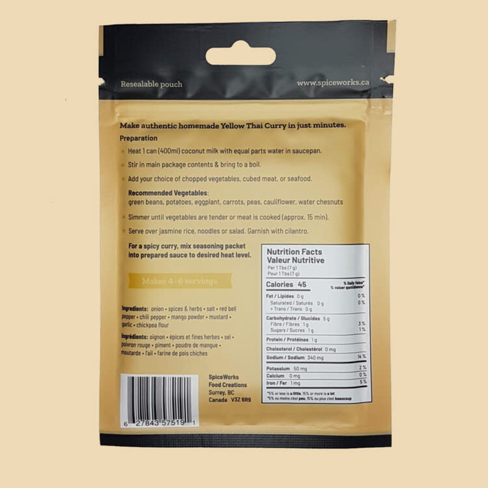 SPICE WORKS SPICE WORKS All In One Thai Curry 65g
