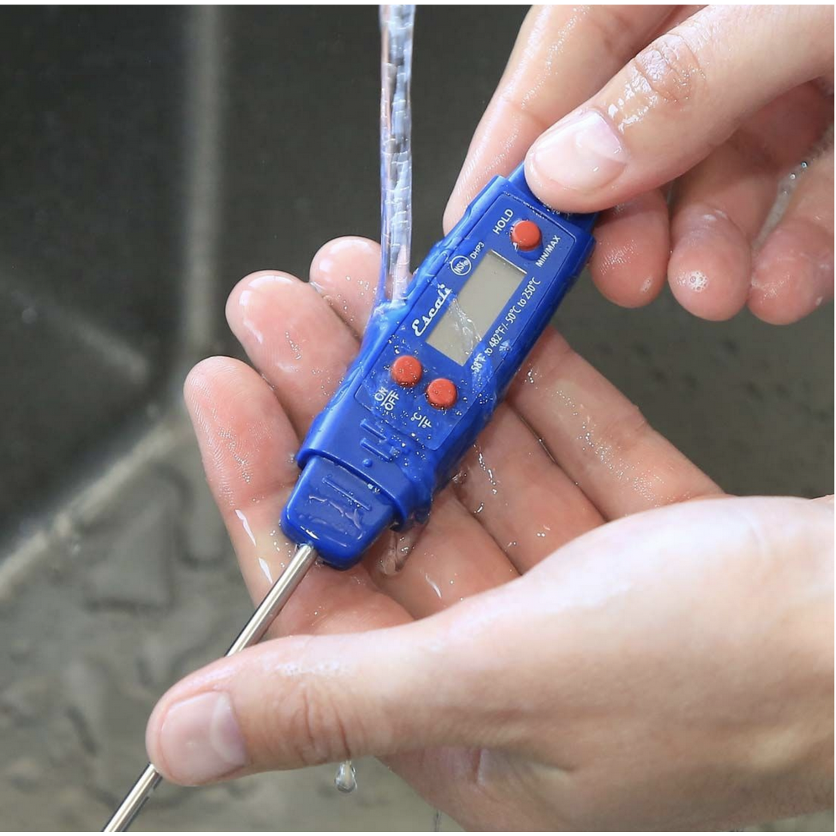 ESCALI ESCALI Blue Waterproof Digital Thermometer