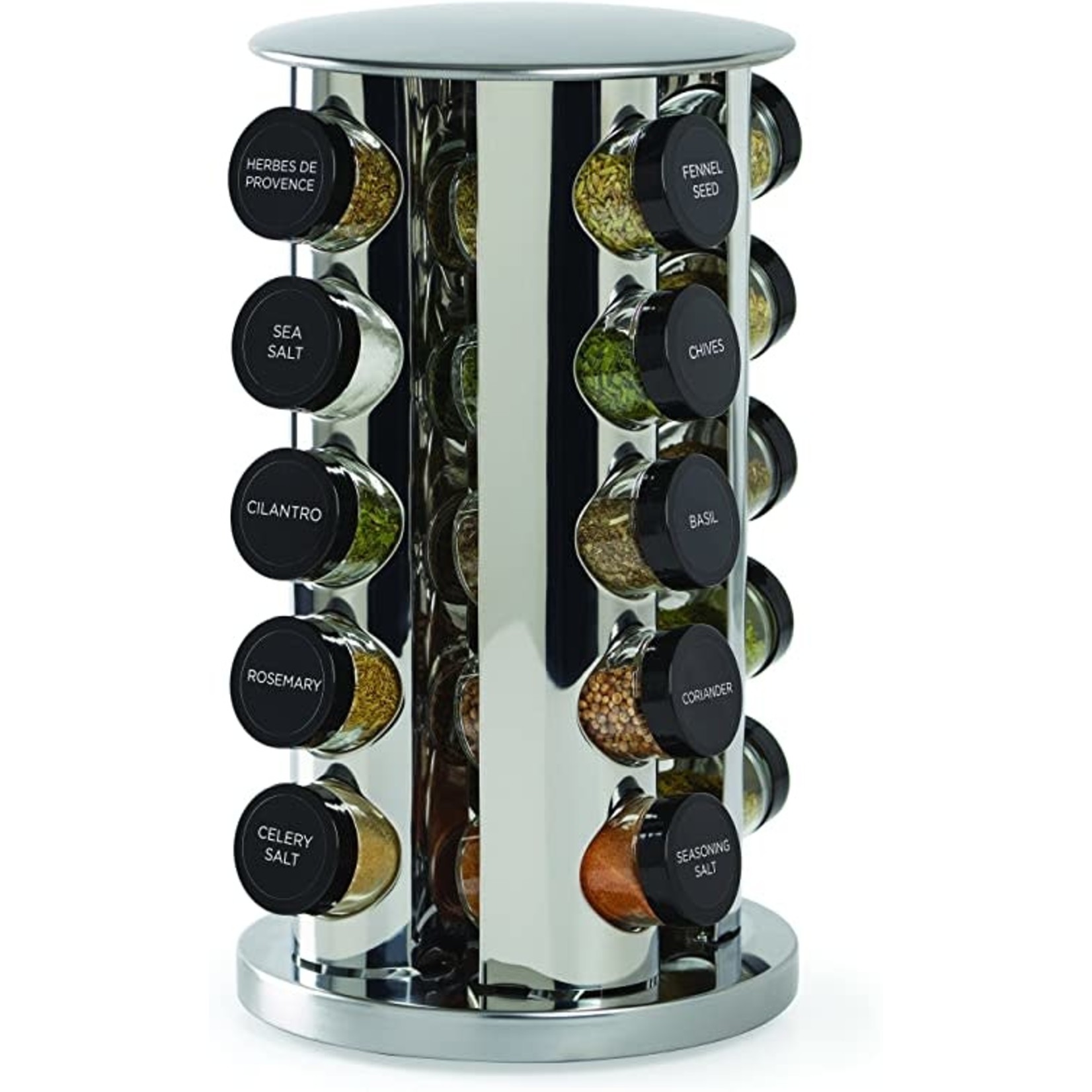 KAM KAM Spice Rack 20 Jar - Stainless