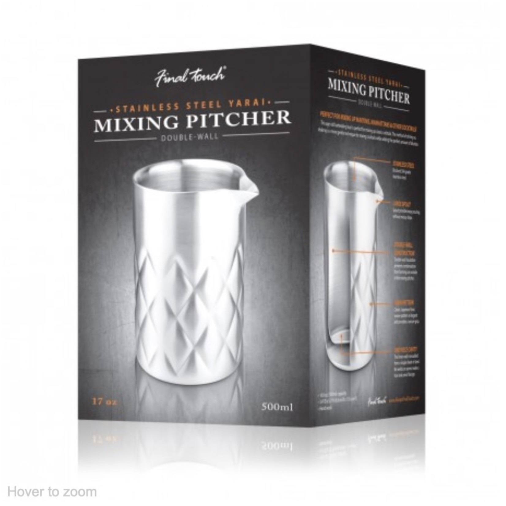 FINAL TOUCH FINAL TOUCH Yarai Mixing Pitcher - Stainless