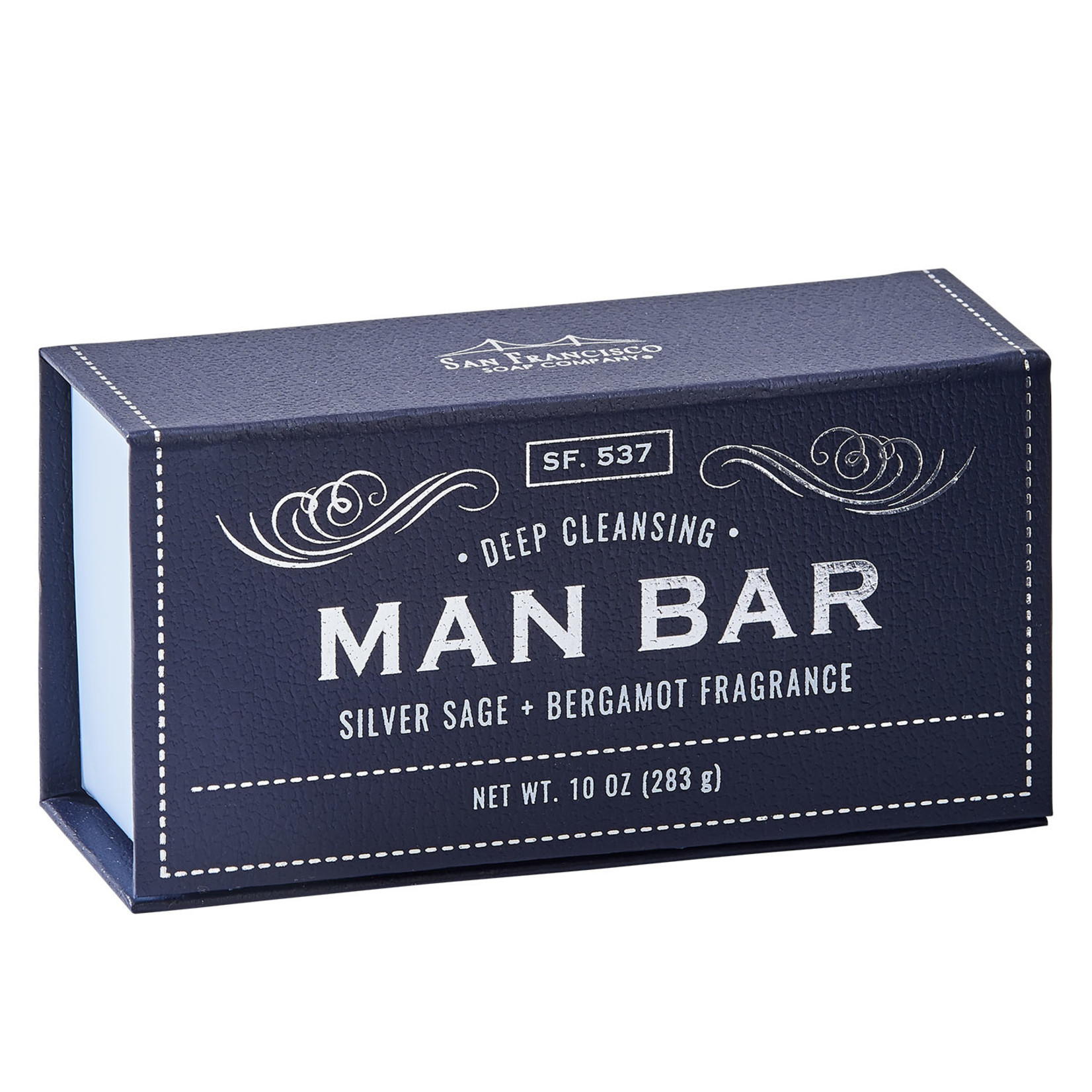 SAN FRANCISCO SOAP COMPANY MAN BAR - Silver Sage & Bergamot