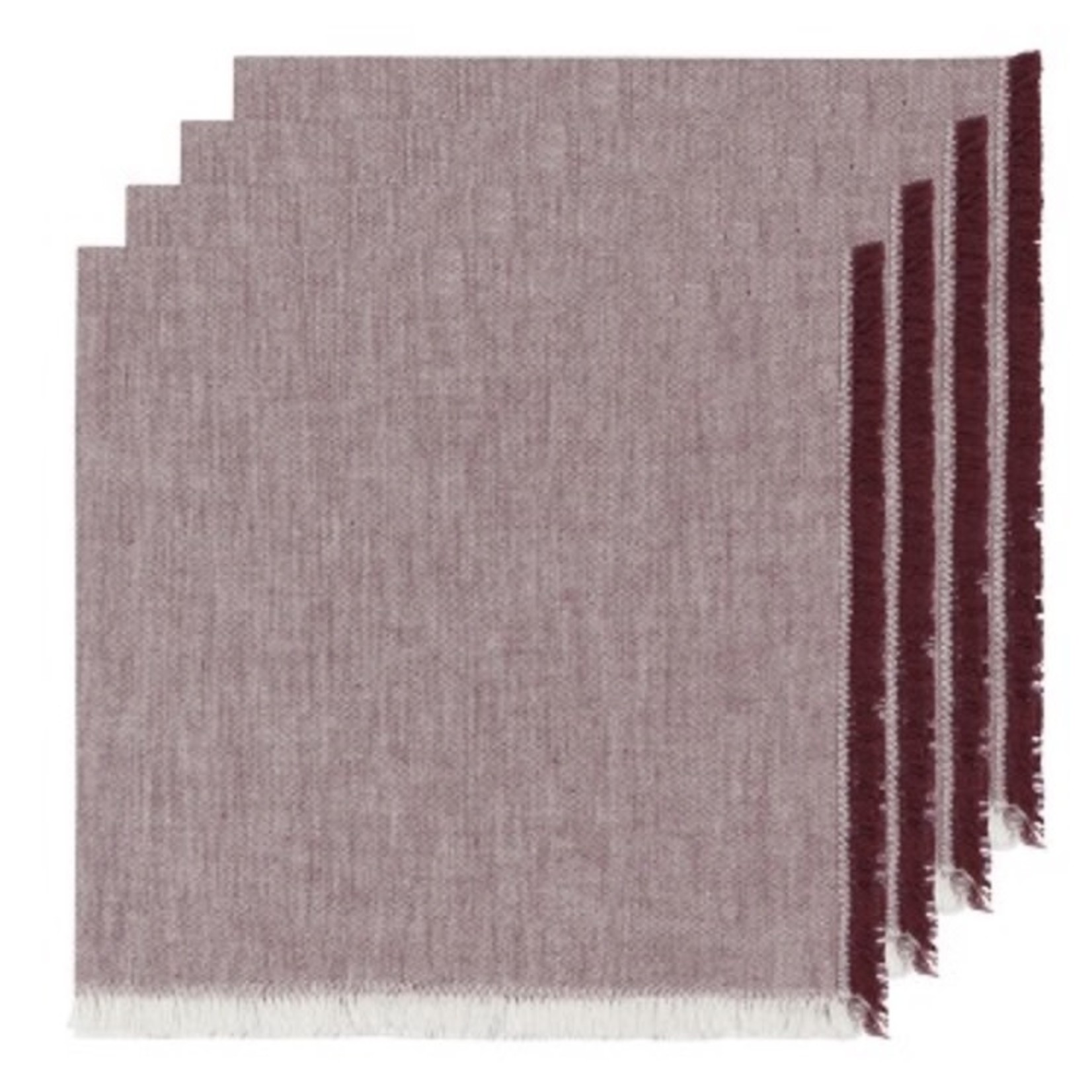 HEIRLOOM HEIRLOOM Chambray Cloth Napkins S/4 - Wine