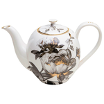 JL BRADSHAW Black Peony Teapot DNR