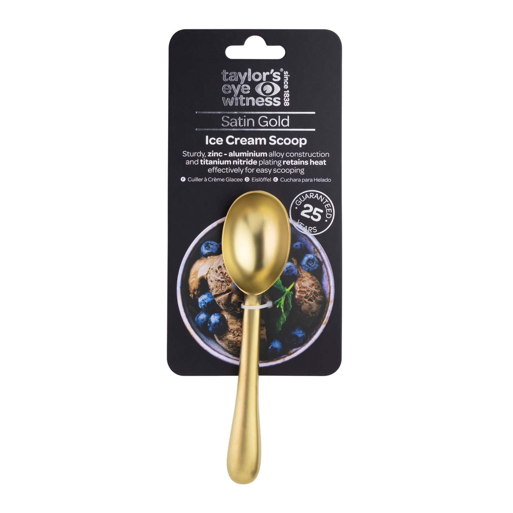 TAYLOR'S EYE WITNESS Ice Cream Scoop - Satin Gold - Kitchen Therapy