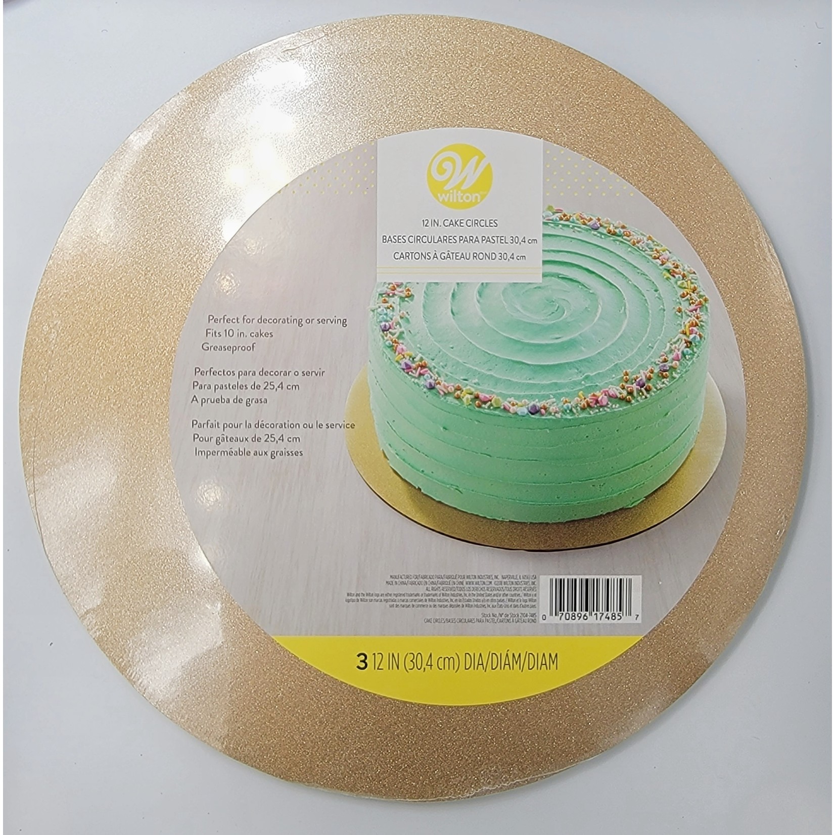 ZYJC Dessert Mousse Thicken Freezer-Durable Golden Grease-Proof Paper Plates  Display Tray Cardboard Cake Boards | Lazada PH