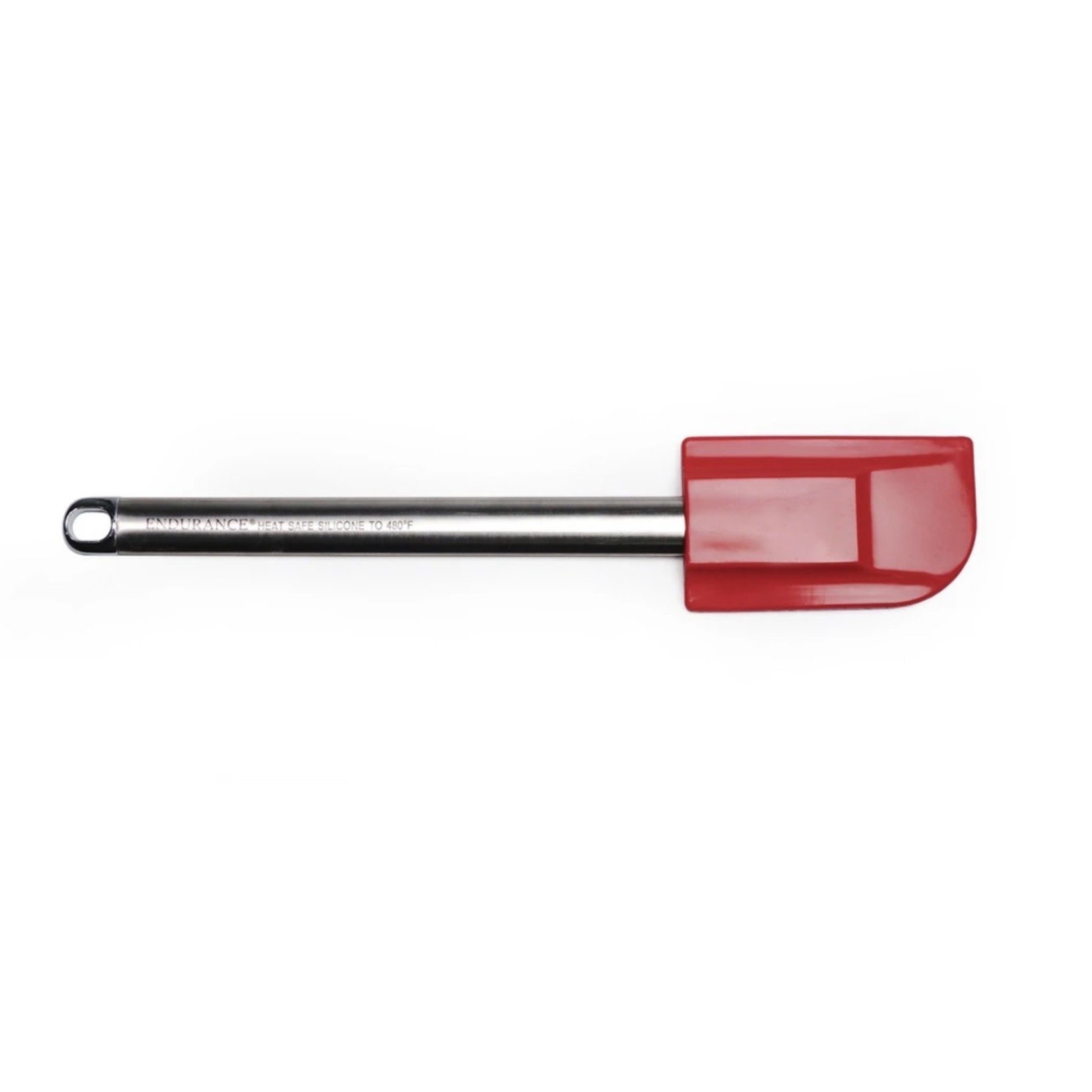 RSVP RSVP Endurance Silicone Spatula SS Handle - Red