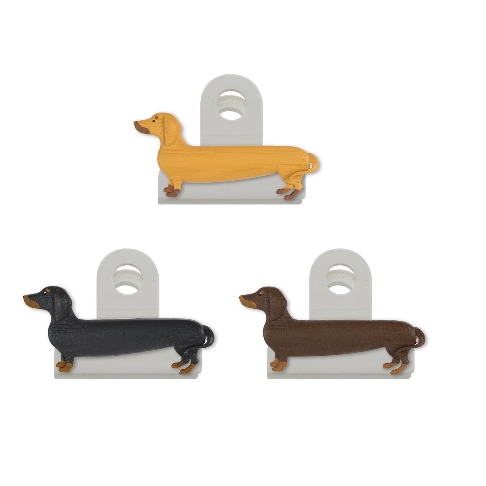 KIKKERLAND KIKKERLAND Bag Clips S/3 - Dog