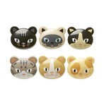 KIKKERLAND Bag Clips S/6 - Cat