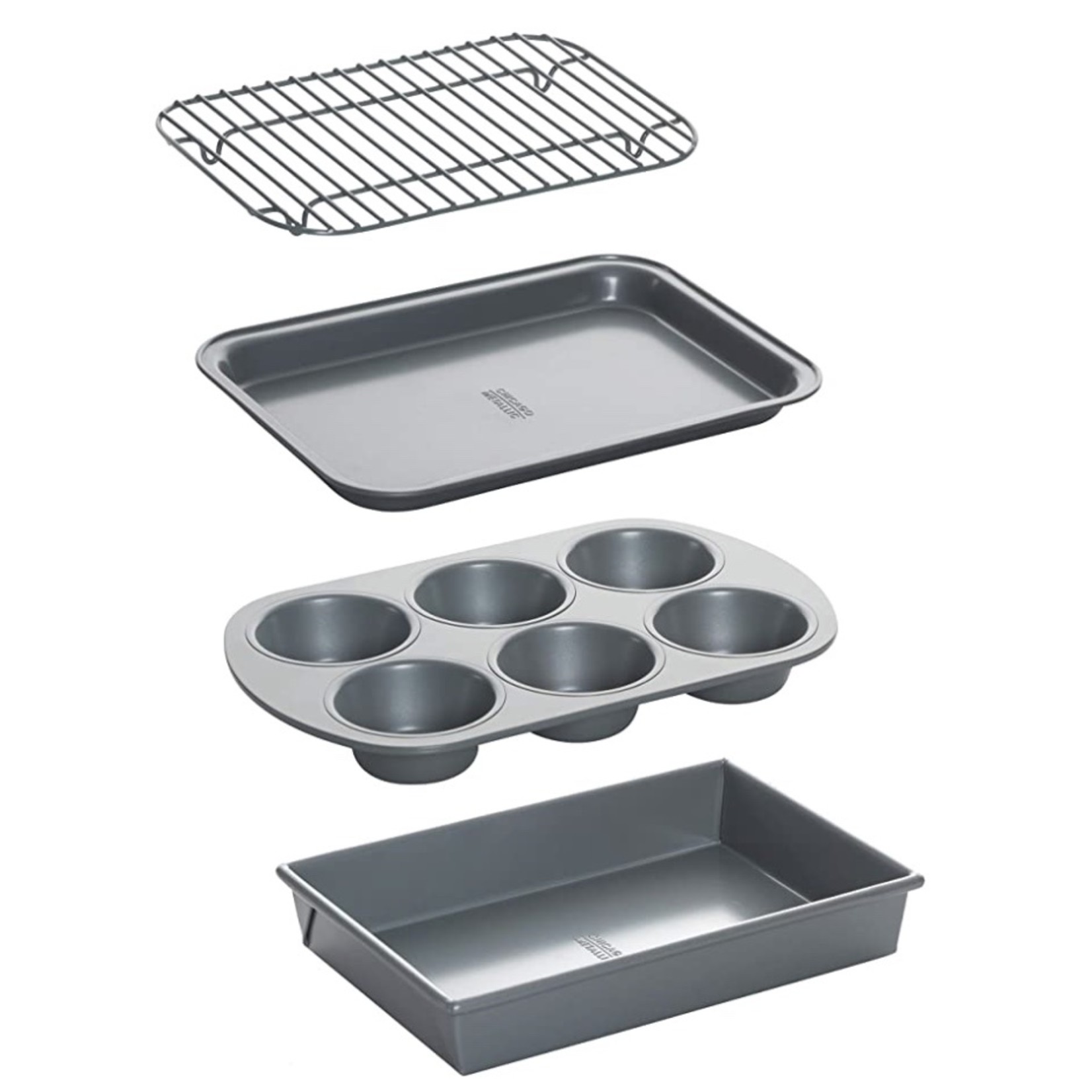 CHICAGO METALLIC CHICAGO METALLIC Non-Stick Toaster Oven Set S/4