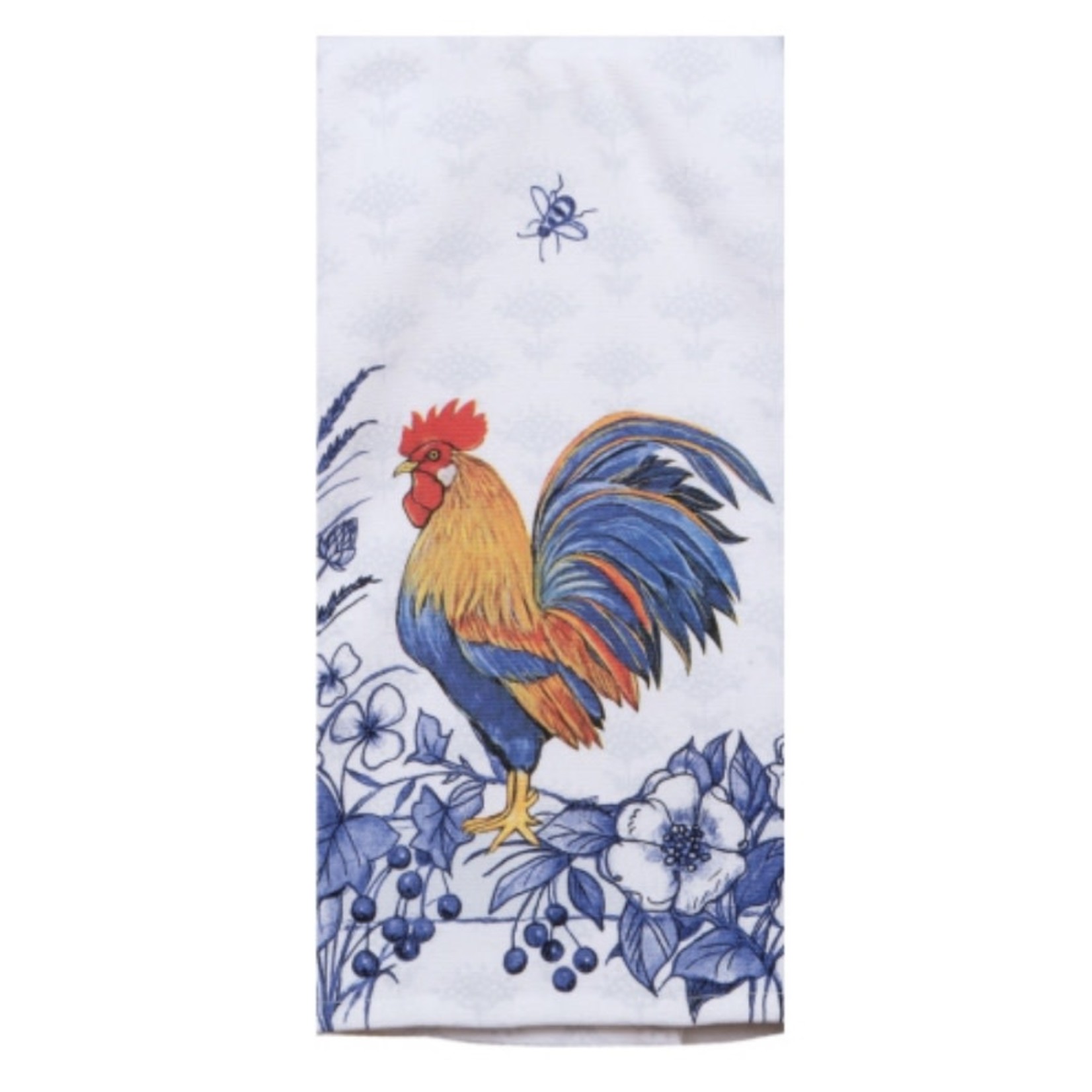 KAYDEE DESIGNS KAYDEE Dual Purpose Terry Tea Towel - Blue Rooster