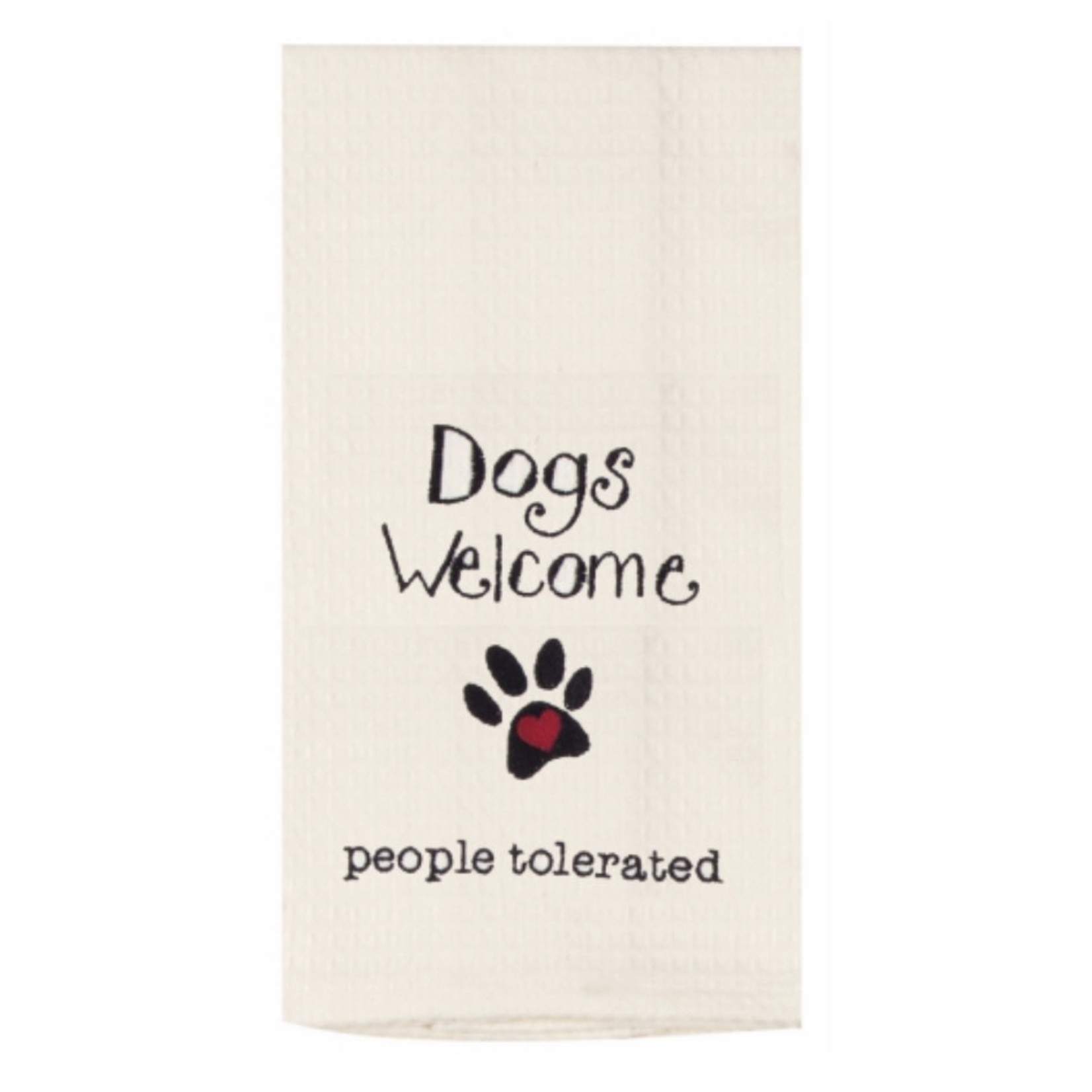 KAYDEE DESIGNS KAYDEE Waffle Tea Towel - Dogs Welcome