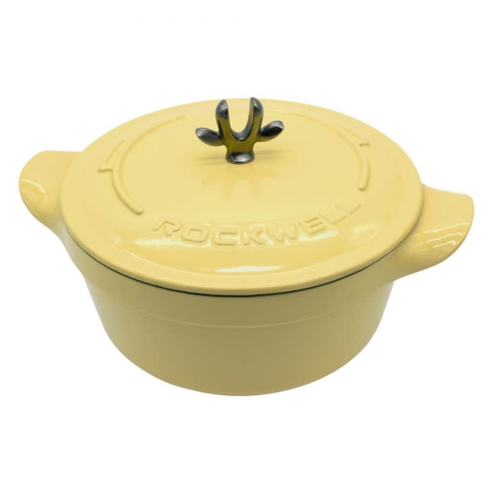 EQOTOPIA ROCKWELL Cast Iron Dutch Oven 4L Custard DNR