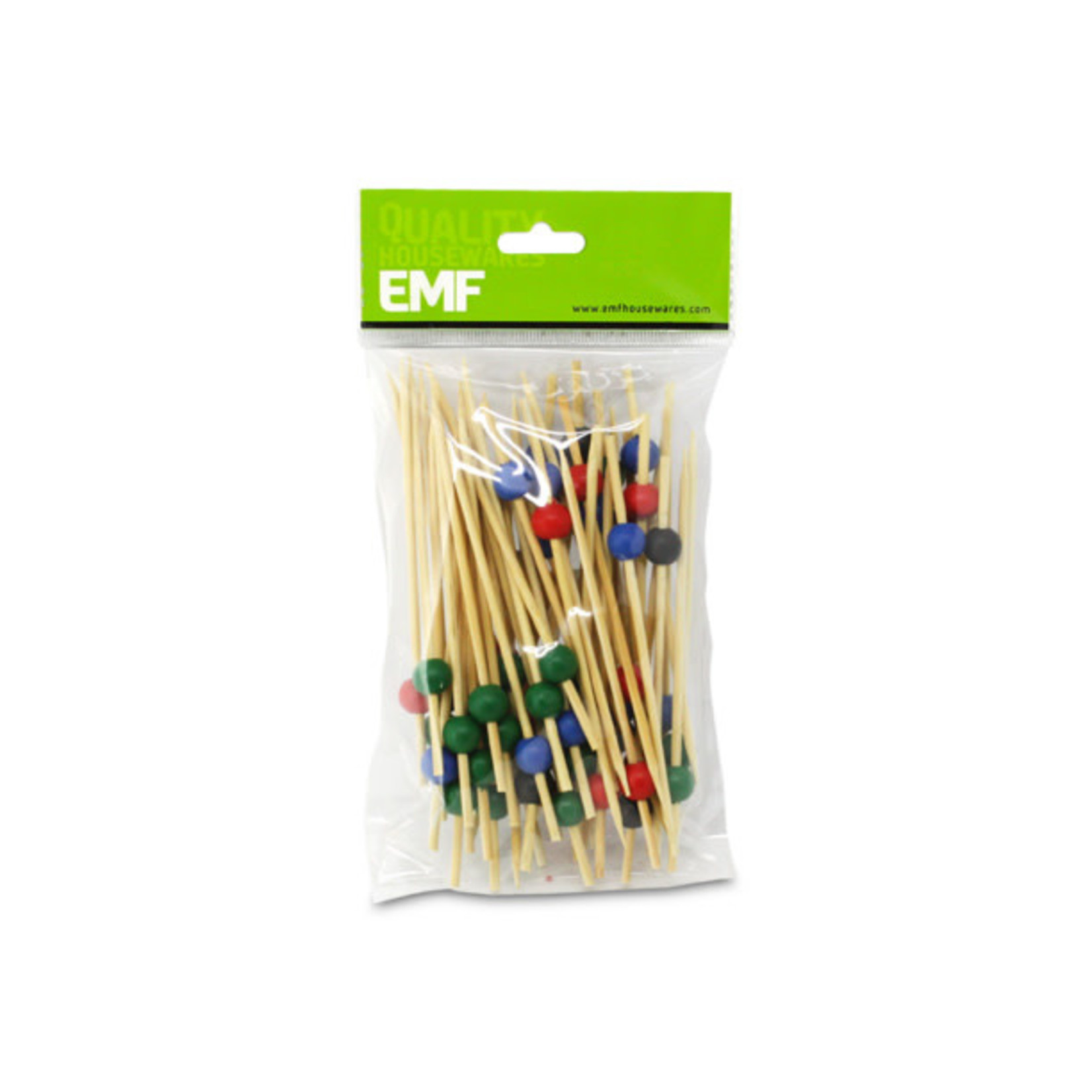 EMF Skewer Colour ball mix Bamboo 11.5cm 50'S