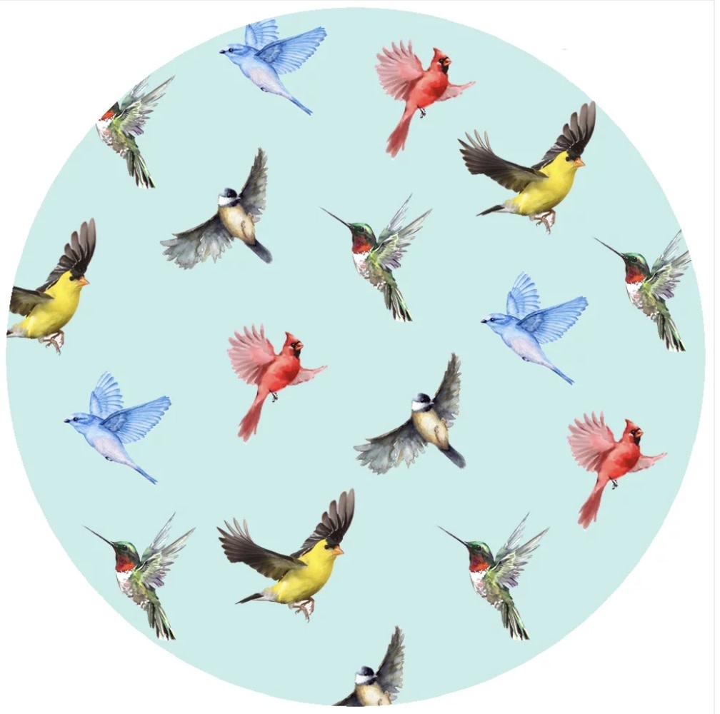 ANDREAS Trivet Blue Multi Bird Kitchen Therapy