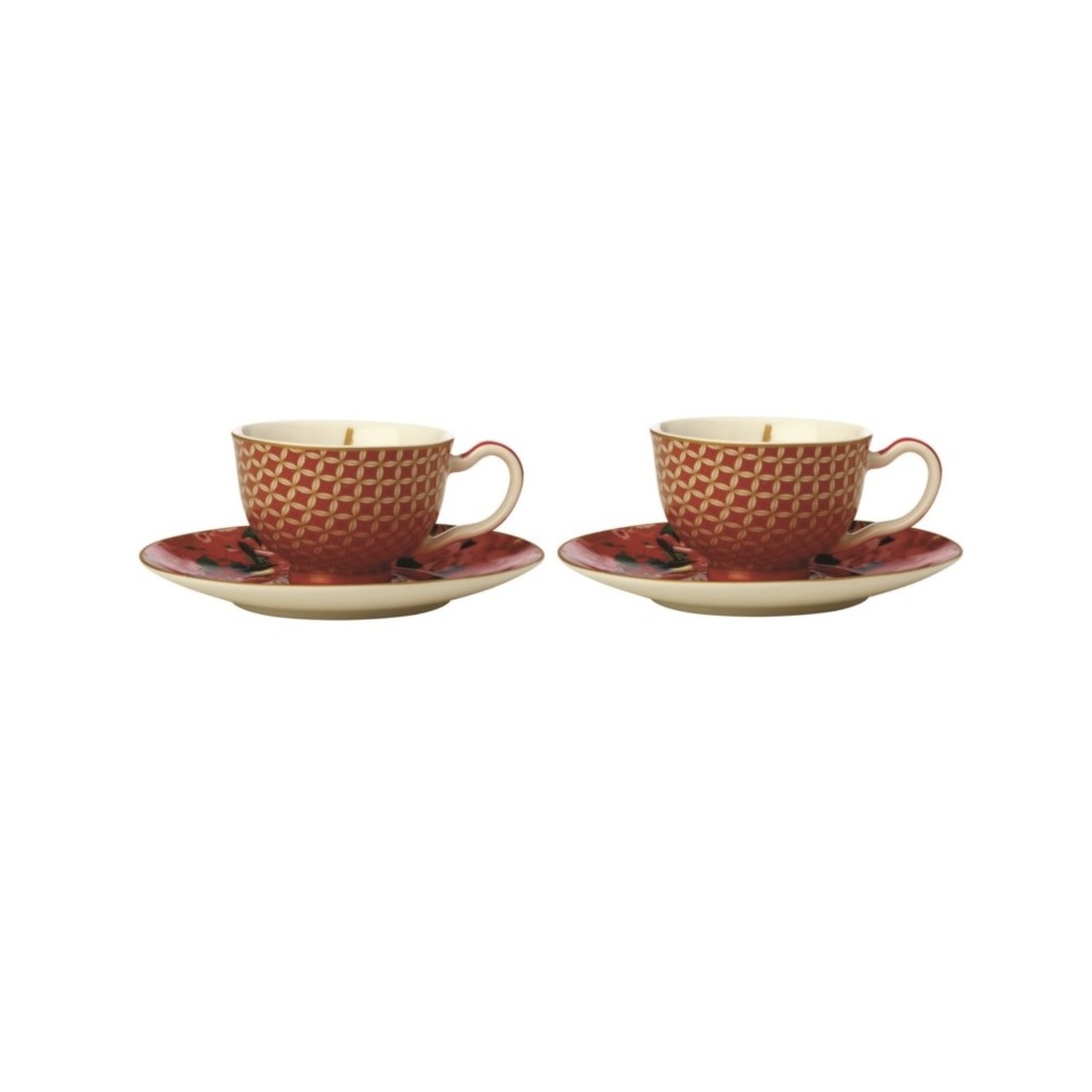 MAXWELL WILLIAMS MAXWELL WILLIAMS Demi Cup & Saucer - Silk Red ( set of 2)