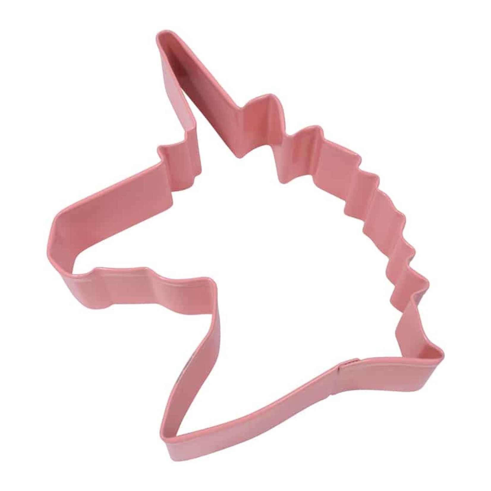 R&M INTERNATIONAL R&M Unicorn Head Cookie Cutter 4.75" - Pink