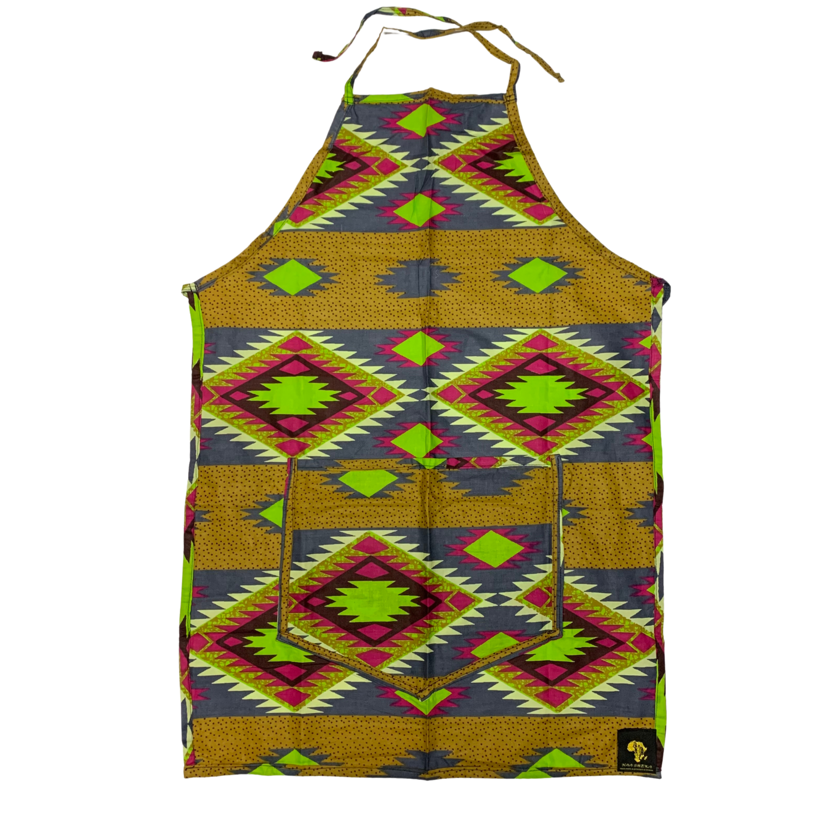 WEST AFRICAN FASHION WEST AFRICAN FASHION - Cotton Apron-Green DNR