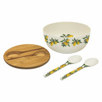 PAPER PRODUCTS DESIGN PPD Bamboo Salad Bowl- Lemon Musee