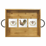 PAPER PRODUCTS DESIGN PPD Bamboo Serving Tray - Provencal