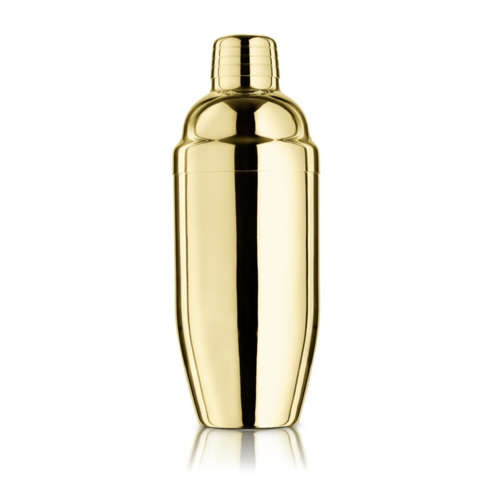 FINAL TOUCH FINAL TOUCH Martini Double Wall  Stainless Steel Shaker - Brass