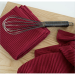 NOW DESIGNS NOW DESIGNS Ripple Tea Towel - Carmine