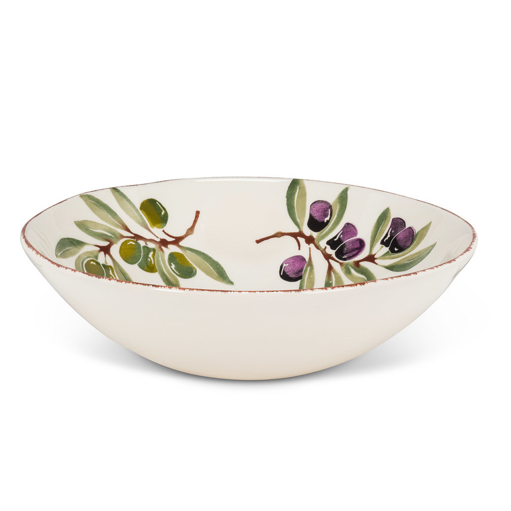 ABBOTT ABBOTT Deep Bowl Olive 12.5"