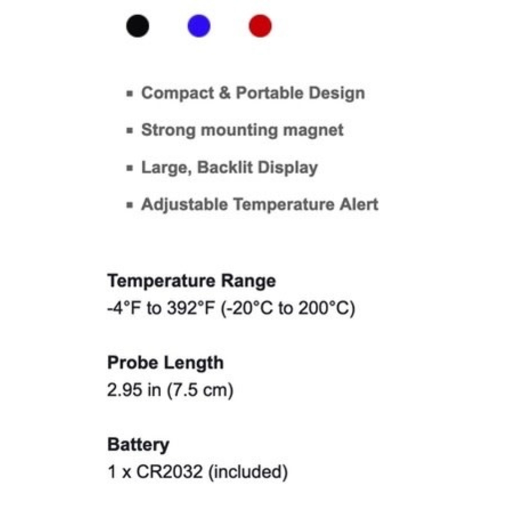 ESCALI ESCALI Compact Folding Digital Thermometer-Red