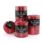 TWILIGHT TWILIGHT Pillar Candle 3x4" - Cranberry