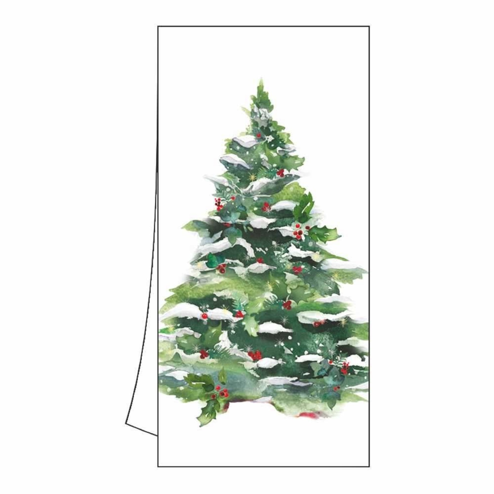 PAPER PRODUCTS DESIGN PPD Kitchen Towel - Winter Tree and Wreath
