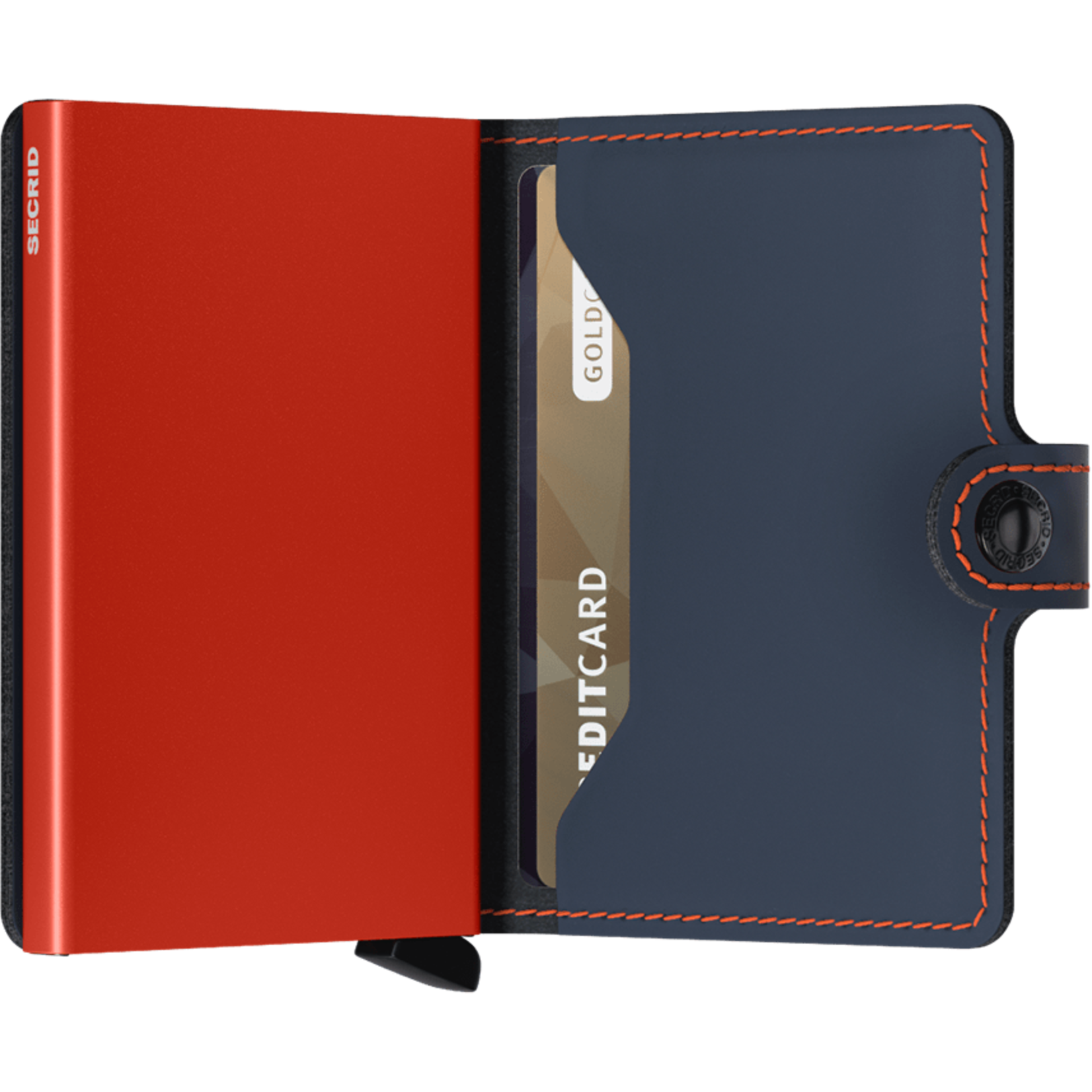 SECRID SECRID MIniwallet Matte - Night Blue & Orange